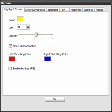 PointerFocus Options